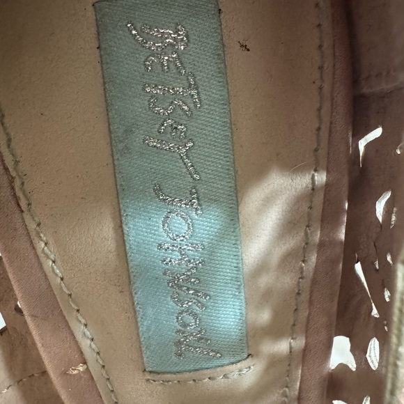 BETSEY JOHNSON Elsa Rose Gold Rhinestone bridal heels: Size 7 - Picture 10 of 12